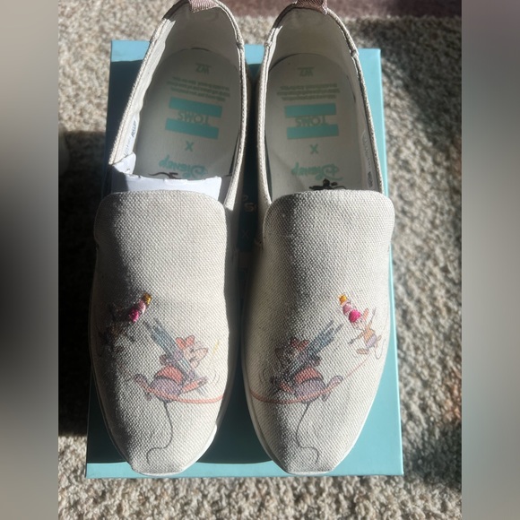 TOMS Disney Cinderella Deconstructed Alpargatas Gus & Jacques Slip On Size 7 - Picture 8 of 8
